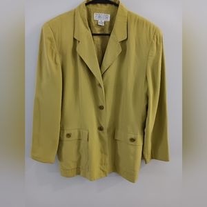 Saks fift avenue  folio collection  green olive blazer